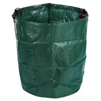 Садовый мешок для мусора объемом 6X270 л, большой прочный водонепроницаемый сверхмощный многоразовый складной мешок для мусора и травы