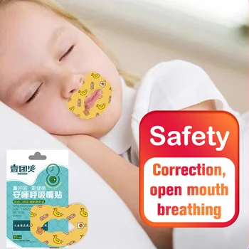 30 шт., наклейка с застежкой для сна для детей, пластырь для улучшения ночного сна, пластырь для улучшения дыхания в носу, наклейки для коррекции рта