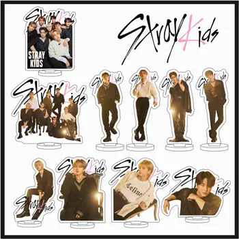 KPOP Stray Kids Акриловая Двусторонняя табличка, настольное украшение, Подарки знаменитостей фанатам Корейской группы в том же стиле