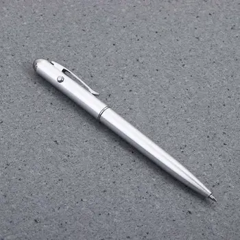 Серебристый пластиковый материал Канцелярские принадлежности для рисования Волшебная ручка с невидимыми чернилами Ручка с ультрафиолетовым излучением Шариковые ручки Magic Secret Pen