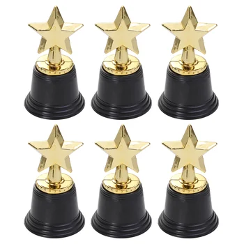 Рождественские подарки Toyvian Набор трофеев Mini Star Award 12 Золотых трофеев оптом Подарки для детских вечеринок Конкурсы Церемония Благодарности