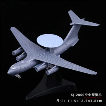 Китайские машины раннего предупреждения KJ-2000 для сборки самолетов, мини-пластиковые военные модели, игрушки-головоломки, настольные украшения