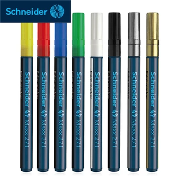 1 шт. Немецкая ручка для ремонта краски Schneider Maxx 271, волоконная головка для шин с тонкой маркировочной ручкой и прочной маркировкой 2 мм