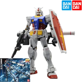 Bandai Gundam 83655 MG 1/100 RX-78-2 Genso версии 3.0 Оригинальная собранная модель, подарок для коллекции игрушек