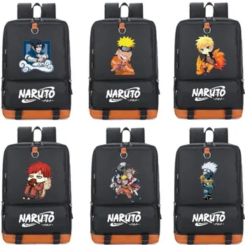 Новый рюкзак Naruto's Аниме, Окружающий Левое ребро Наруто Гаара, Мужские и Женские Школьные сумки для учащихся младших классов средней школы