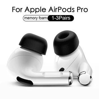 1/3 пары Ушных вкладышей AirPods Pro Из мягкой пены с эффектом памяти 1: 1, Заглушки для наушников с защитой от шума, Сменные накладки для наушников S/ M / L для Apple Air Pods Pro