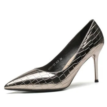 Модные женские ботинки, Летние женские туфли-лодочки, Роскошный брендовый дизайн, Обувь с острым носком, Офисная женская обувь, Франция, Высокие каблуки GH0113