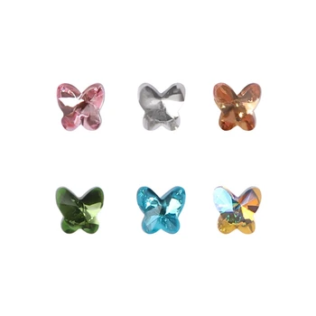 30 штук для стразов-бабочек, драгоценных камней, бриллиантов, 3D кристаллов для ногтей, аксессуаров для дизайна ногтей